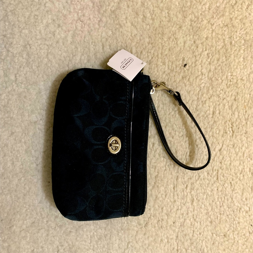 Brand new Black coach wristlet